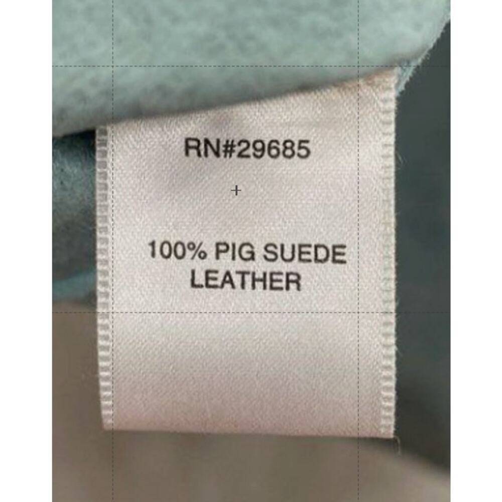 Pendleton Teal Suede Leather Button Front Jacket … - image 3